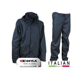Regenschutz-SET (Jacke + Hose) Cofra Blau